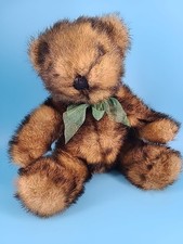 Vintage Kellytoy Teddy Bear Plush 12" sit Shiny Mink Like Fur Stuffed Animal Toy