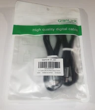 QianLink USB Type C to USB Type C Cable 3.3 FT 2-Pack Gray - NEW