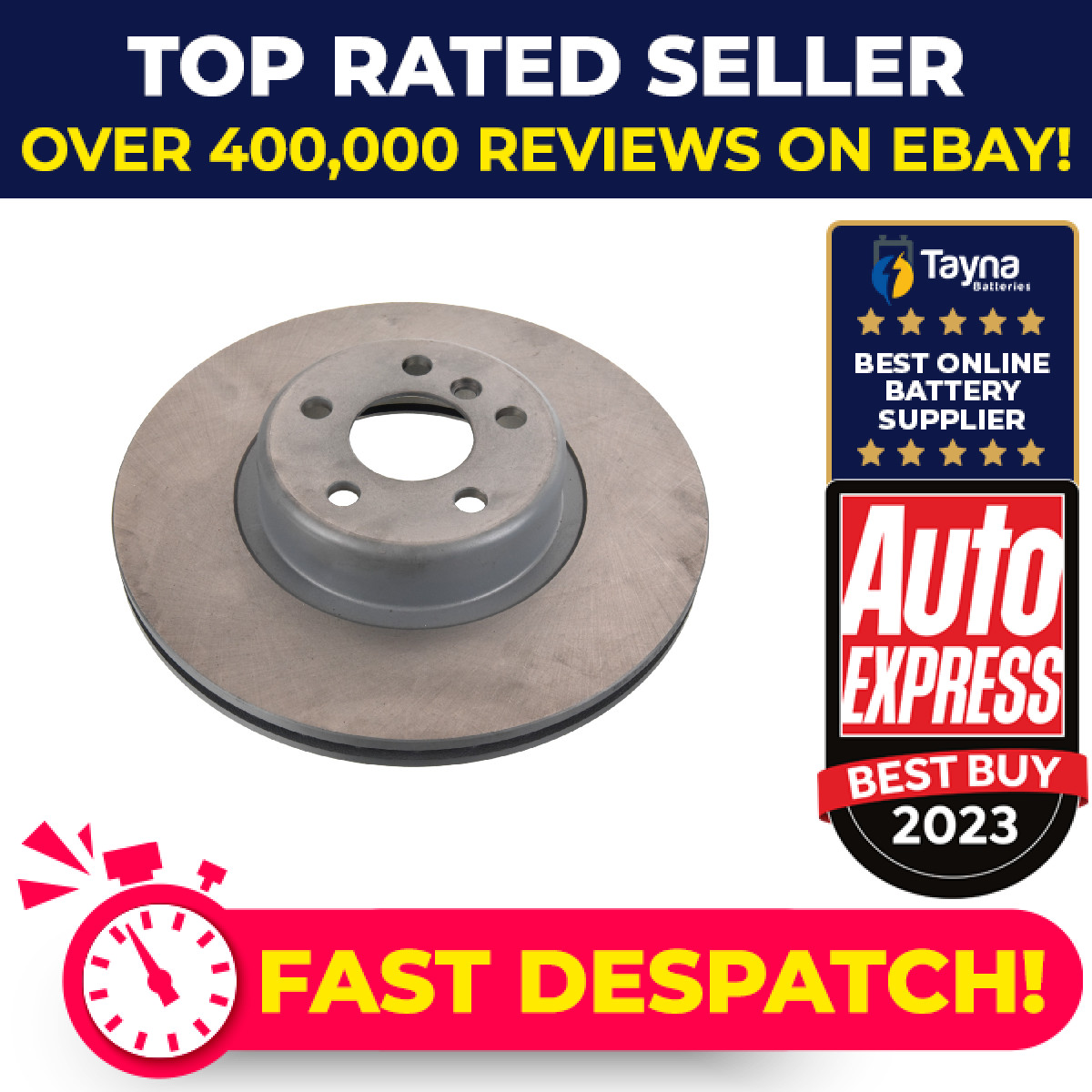2x Brake Discs Pair Vented fits BMW 520 G30 1.6 Front 2017 on B48B16A 330mm Set
