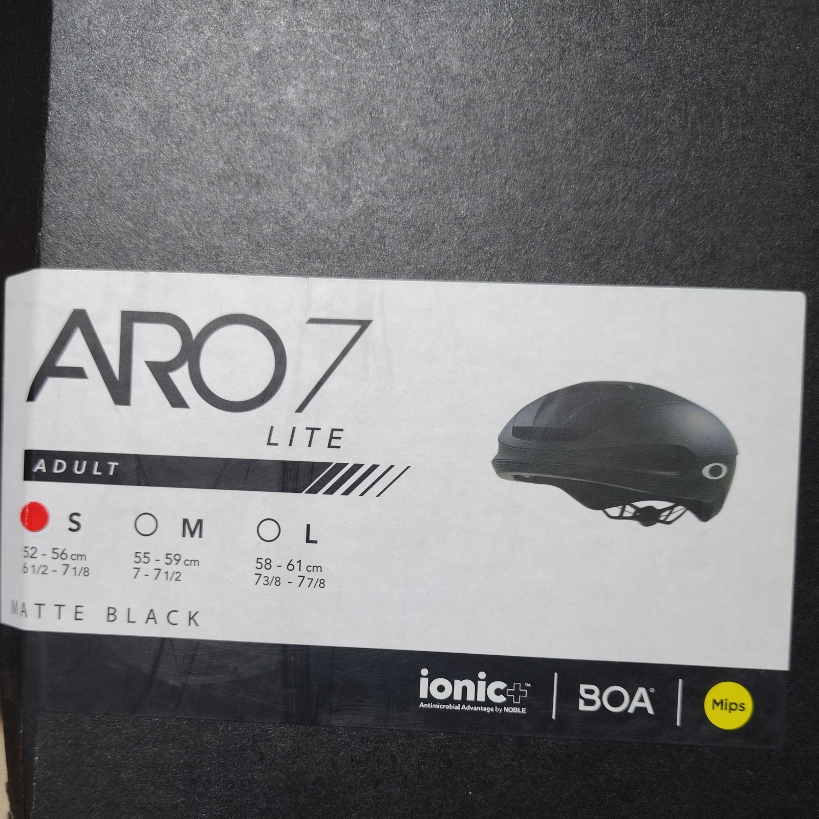 Oakley Aro7 LITE MIPS Road Cycling Bike Helmet Matte black Sz Small NEW IN BOX