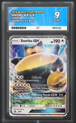 Snorlax-GX graded PSA 9 for sale on eBay