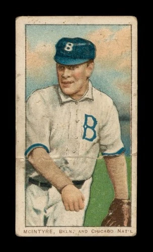 1909-11 T206 Set-Break Harry McIntyre Polar Bear LOW GRADE (crease) *GMCARDS*