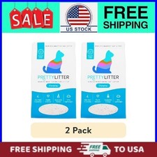  2 pack PrettyLitter Clumping Health Monitoring Cat Litter, Unscented,10 lb/Bag