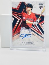 2026 Topps Series 1 C.J. Kayfus ROOKIE AUTO Baseball Stars Guardians RC #BSA-CJK