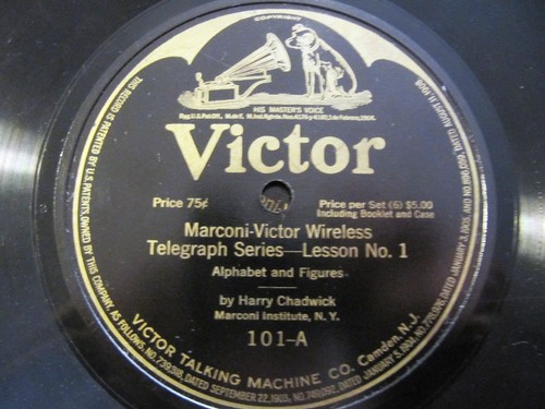1918 MARCONI VICTOR COURSE Lektion 1/2 drahtlose Telegraphie Morsecode Aufzeichnung 101 - Bild 3 von 3