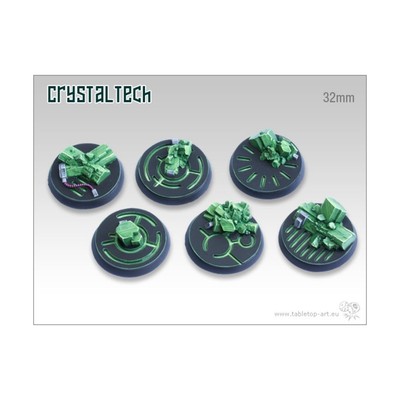 Tabletop Art Mini Base Crystal Tech 32mm Round Base - Crystal Tech Pack New