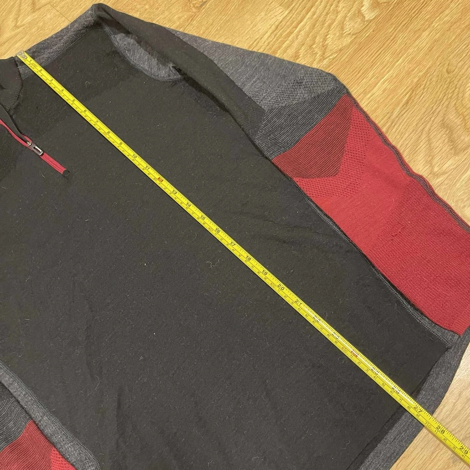 Top SMARTWOOL Clásico Térmico Merino 1/4 Cremallera Para Hombre Talla Mediana Foto 4 de 4