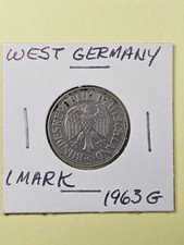 COINS - WEST GERMANY - 1 MARK 1963 G