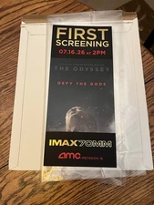 THE ODYSSEY (2026) 70MM IMAX TICKET Commemorative FIRST SCREENING Metreon