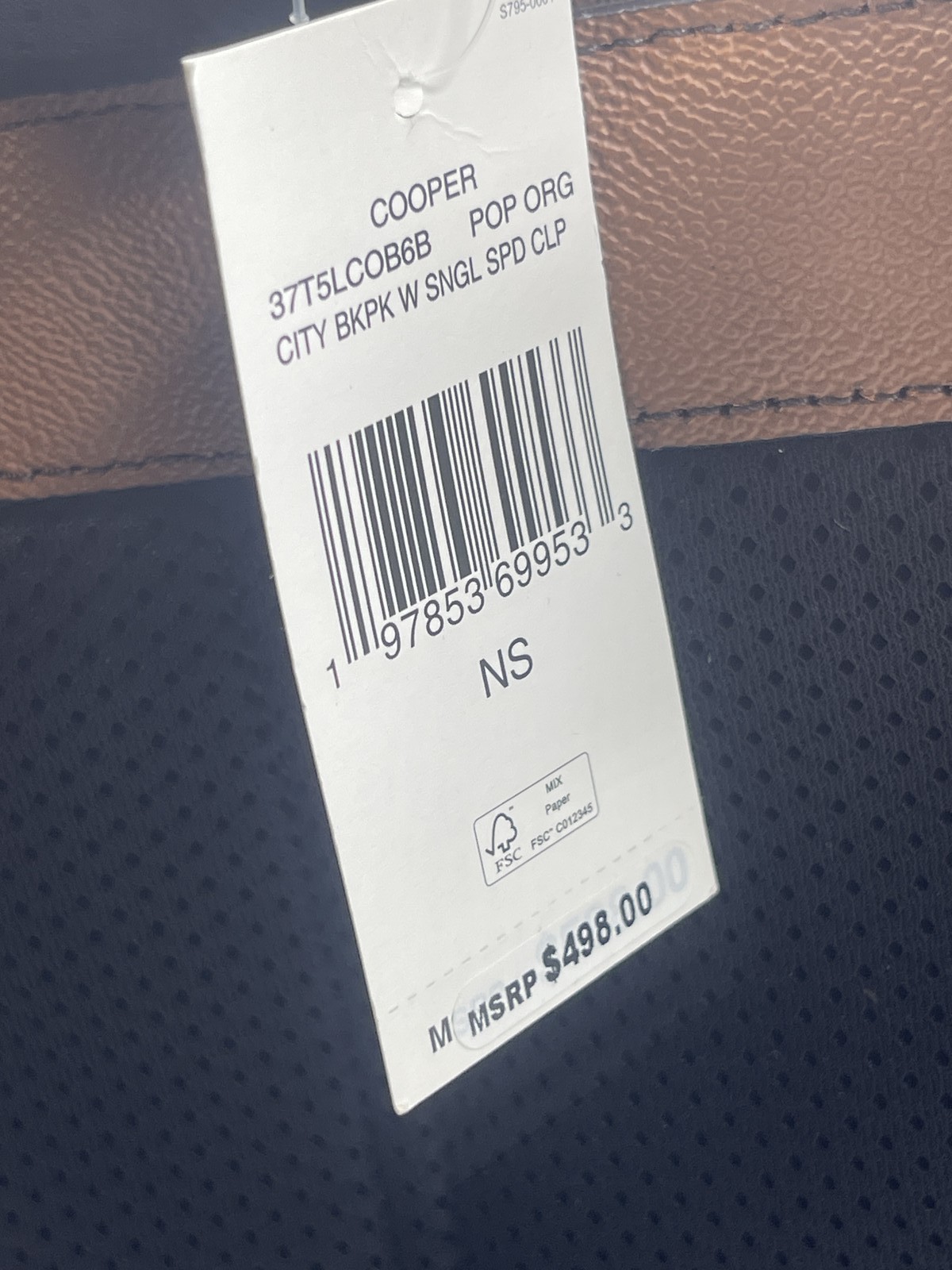 Michael Kors Men's Cooper Embellished City Backpack Pop Orange Signature Logo thumbnail 11