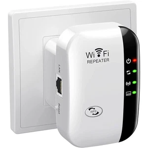 Extension Wifi signal Booster jusqu'à 5000Sq.Ft et 55 Appareils, Extension de portée Wifi