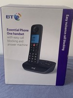 BT Essential Phone Cordless Telephone Answer Machine Call Blocker Boxed Tested