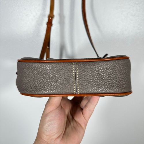 Dooney & Bourke Bag Pebble Grain Mini Margo Satchel Crossbody Purse Leather Gray - Picture 7 of 13