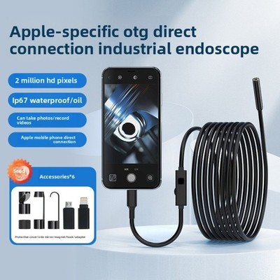 5M USB Endoskop Kamera 8mm LED-HD Inspektion Wasserdicht für ios Android Handy