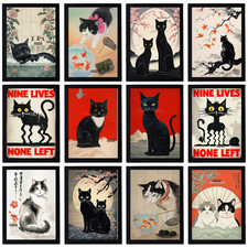 Animal Cat Nature Vinyl Fridge Magnets – Travel Home Fridge Decore Art Print