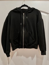 Black Full Zip Hoodie Women's Fleece Sweatshirt with Pockets Long Sleeve