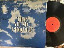 The Music People Columbia Sampler Triple LP VG++ Santana Dylan REO Spirit 