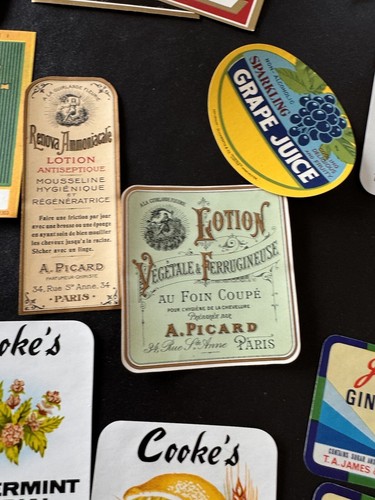 25+ Vintage Liquor Alcohol or Beer Labels - Old Stock Lithographs! Group # 9 - Picture 12 of 13
