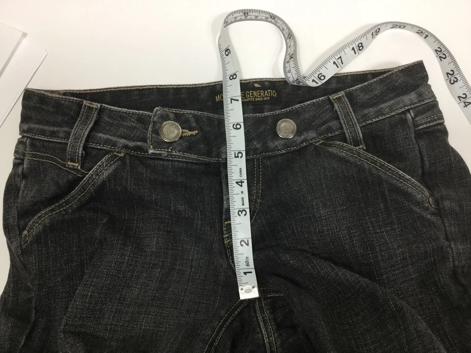 Pantalones de mezclilla elásticos ajustados negros desgastados Morphine Generation 26 para mujer Foto 4 de 4