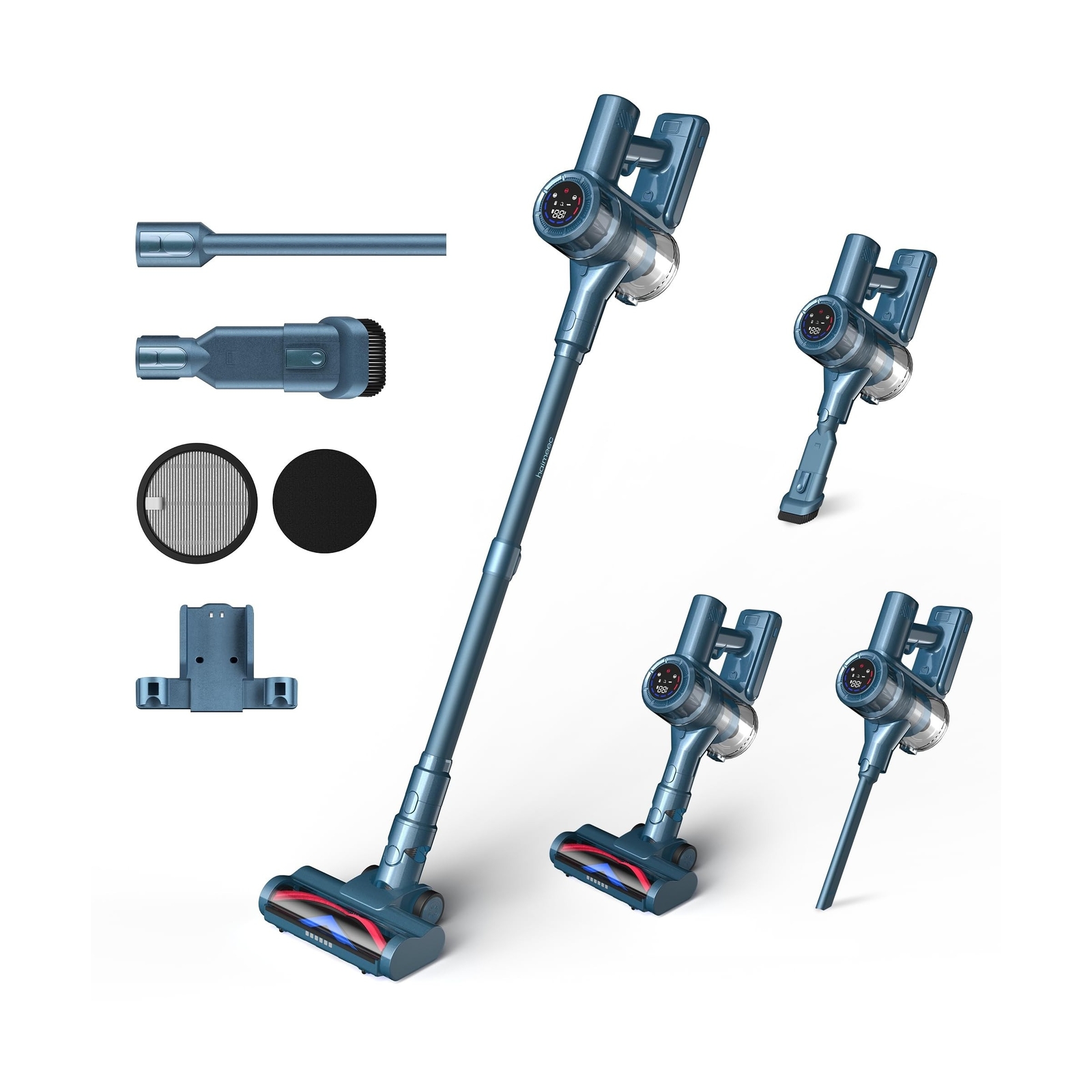 Cordless Vacuum Cleaner, 400W/33kPa Lightweight Stick Vacuum with Smart Senso...