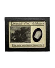 Spanish Fort Alabama Civil War Bullet in Glass Top Display Case 3 X 4” and COA
