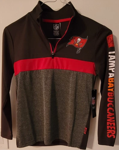 Brand New Youth 8 Tampa Bay Buccaneers 1/4 Zip Pullover *NWT*