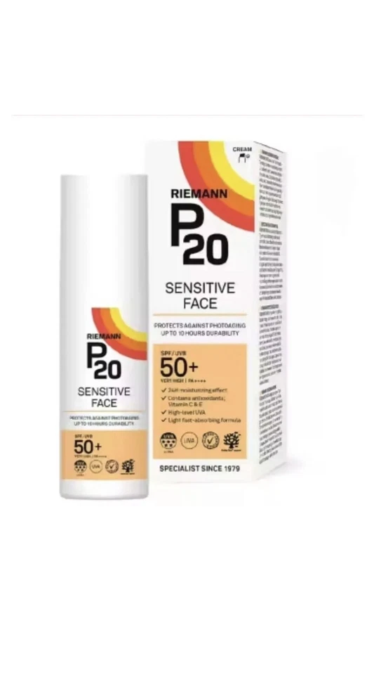 New - RIEMANN P20 SPF 50 SENSITIVE FACE 50G CREAM BRAND NEW BOXED