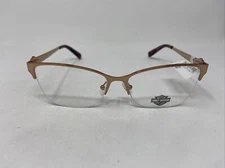 HARLEY DAVIDSON HD0556 028 54/15/140 GOLD FLEX HINGE EYEGLASSES FRAME HG33