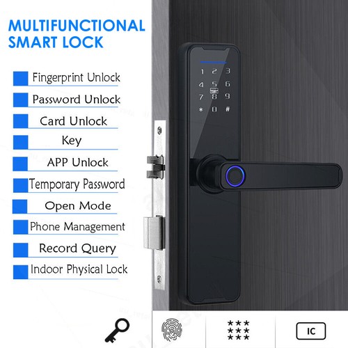 Digitales Smart Fingerabdruck Türschloss Passwort Karte Elektronisches Türöffner - Bild 7 von 24