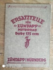 9.9 Zündapp 175 Derby Ersatzteilliste spares parts list Ersatzteile Zundapp orig