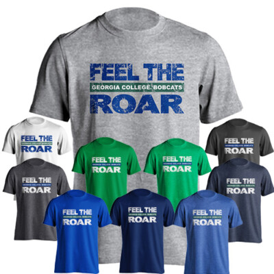 Georgia College Bobcats GCSU Retro Distressed Long Sleeve T-Shirt - Denim Heather, X-Large - View #12