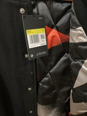 New Jordan PSG Bomber Jacket Destroyer Black Leather BQ8363-010 size Small  | eBay