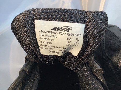 Avía New Elevate Athletic Sneakers Black W Sz 7.5 - Picture 11 of 12