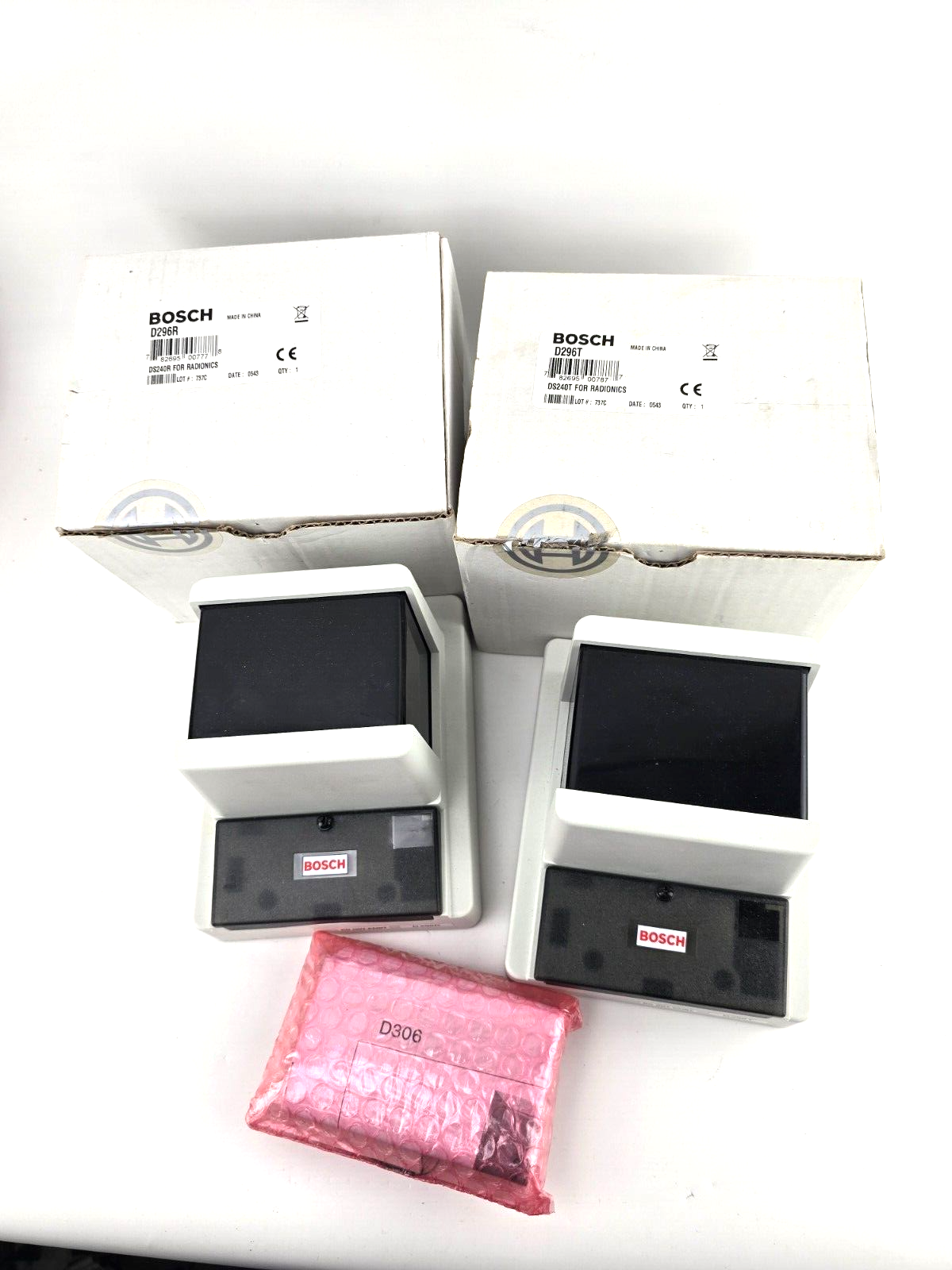 NEW Bosch D296 Long Range Beam Smoke Detector 24V Transmitter, Receiver, Panel