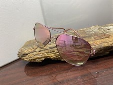 Pink Frame And Mirror Lens Sunglasses Aviator NS Retro