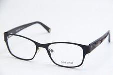 NINE WEST NW 1050 001 BLACK GUNMETAL AUTHENTIC FRAMES EYEGLASSES 50-17