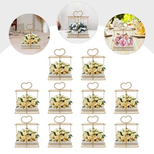 10pcs Gold Vases for Centerpieces Wedding Party Decoration Centerpiece Table New