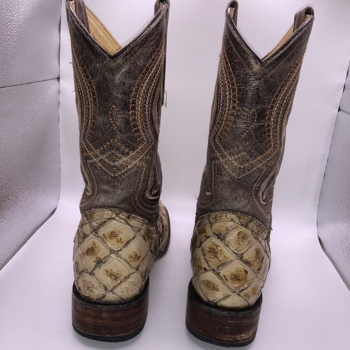 Herencia Western Steel Toe Rodeo Boots Size