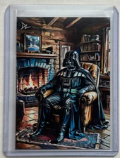 Darth Vader Limited Edition Artist Signed "In Therapy" Trading Card 6/10