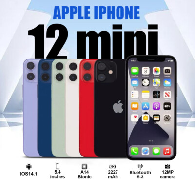 New Sealed Apple iPhone 12 Mini 256/128/64GB A2176 Factory Unlocked GSM CDMA US