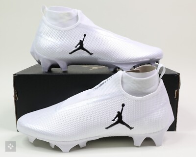 Nike Jordan Vapor Edge Pro 360 White Football Cleats Mens Size 12.5 (CV1668-103)