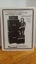 RANDALL GUITAR AMPLIFIERS VINTAGE GUITAR 1979   PRINT AD   11 X 8.5   B5