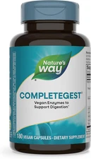 Nature's Way Completegest Vegetarian Enzymes Supplement, 180 Vegan Capsules