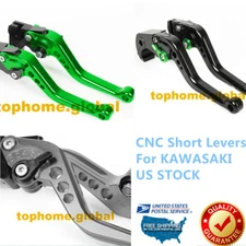 For Kawasaki Ninja 250/300/650/1000 Z125 ZX6R Z1000 Z750R Clutch Brake Levers US