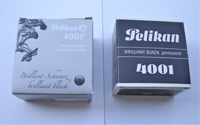 Pelikan Tintenglas Nr. 78 | Tinte 4001, BRILLANT SCHWARZ permanent, 70er Jahre