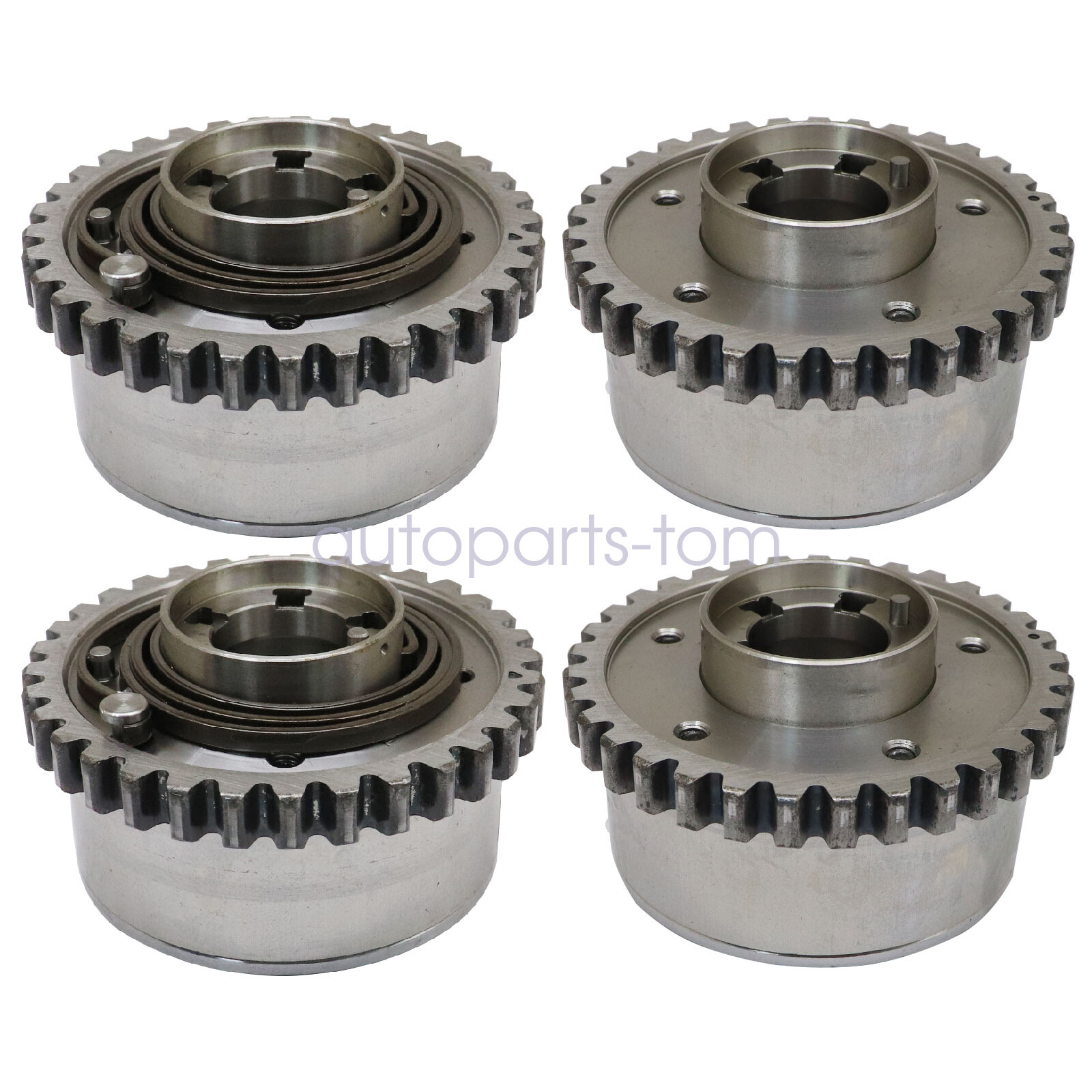 2Pc Inlet + 2Pc Outlet VVT Camshaft Phasers For Maserati Ghibli Quattroporte 3.0