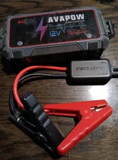 Portable Car Jump Starter AVAPOW A9  1500A Power Pack w flashlight & USB ports
