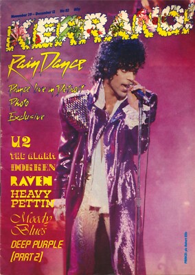 KERRANG! magazine, Nov. 1984 PRINCE LIVE IN DETROIT QUEEN DEEP PURPLE ~ SEHR GUT