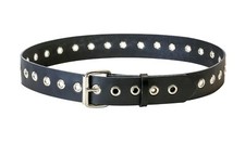 1 3/4" Wide Eyelet Belt Punk Goth Thrash Uniform Belt Heavy-duty Made In USA