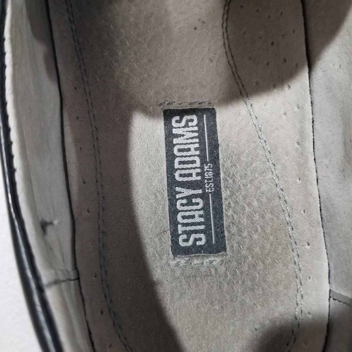 Stacy Adams Shoes Mens Size 9.5 Danton Slip On Black Leather 